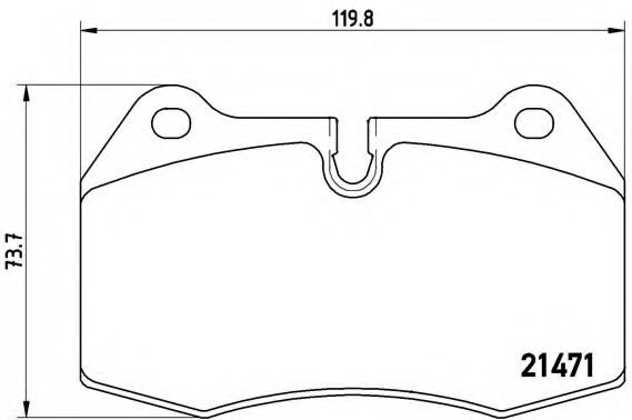 Imagine set placute frana,frana disc BREMBO P 06 018