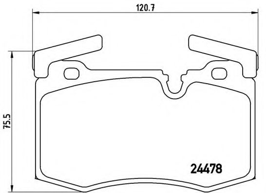 Imagine set placute frana,frana disc BREMBO P 06 068