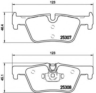 Imagine set placute frana,frana disc BREMBO P 06 071