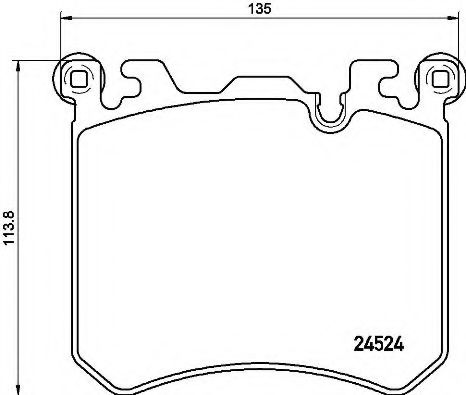 Imagine set placute frana,frana disc BREMBO P 06 077