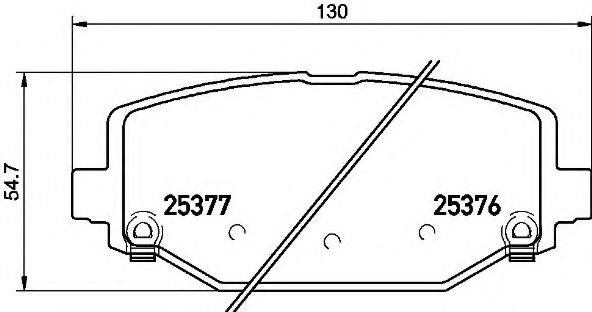 Imagine set placute frana,frana disc BREMBO P 11 032