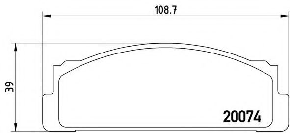 Imagine set placute frana,frana disc BREMBO P 23 002