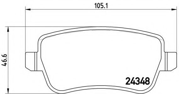 Imagine set placute frana,frana disc BREMBO P 23 101