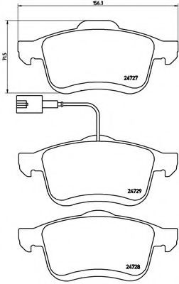 Imagine set placute frana,frana disc BREMBO P 23 130