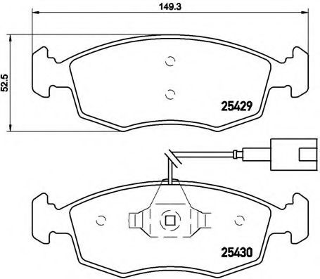 Imagine set placute frana,frana disc BREMBO P 23 138