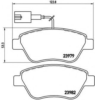 Imagine set placute frana,frana disc BREMBO P 23 140