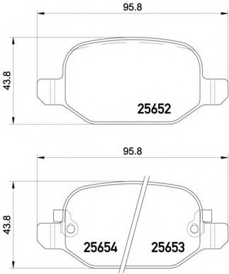 Imagine set placute frana,frana disc BREMBO P 23 150