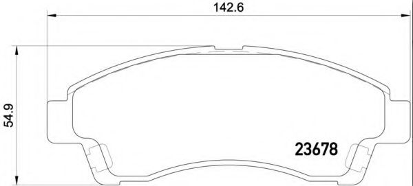 Imagine set placute frana,frana disc BREMBO P 24 149