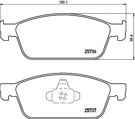 Imagine set placute frana,frana disc BREMBO P 24 157