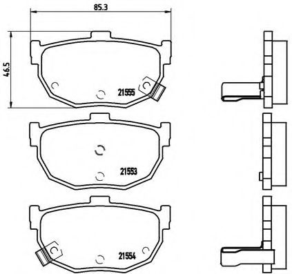 Imagine set placute frana,frana disc BREMBO P 30 003