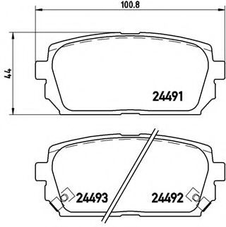 Imagine set placute frana,frana disc BREMBO P 30 040