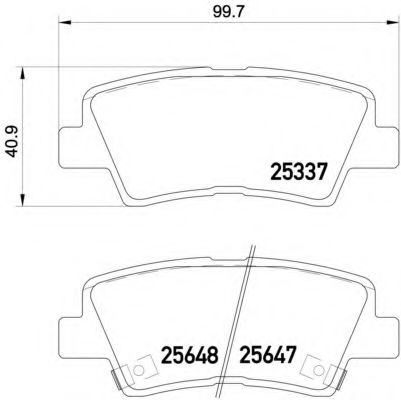 Imagine set placute frana,frana disc BREMBO P 30 054