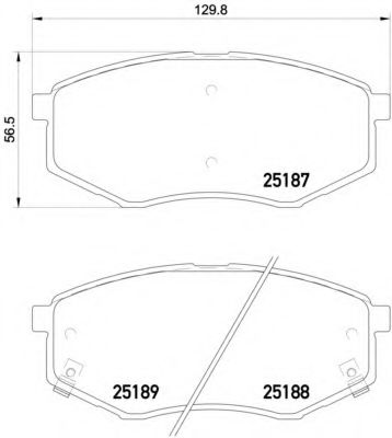 Imagine set placute frana,frana disc BREMBO P 30 055