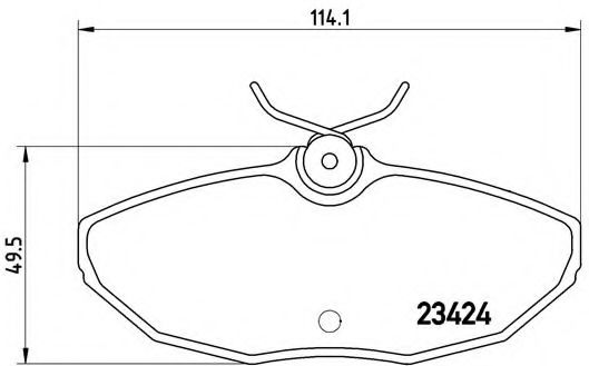 Imagine set placute frana,frana disc BREMBO P 36 013