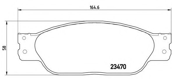 Imagine set placute frana,frana disc BREMBO P 36 016