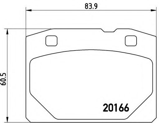 Imagine set placute frana,frana disc BREMBO P 41 001