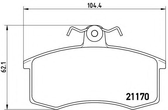 Imagine set placute frana,frana disc BREMBO P 41 003