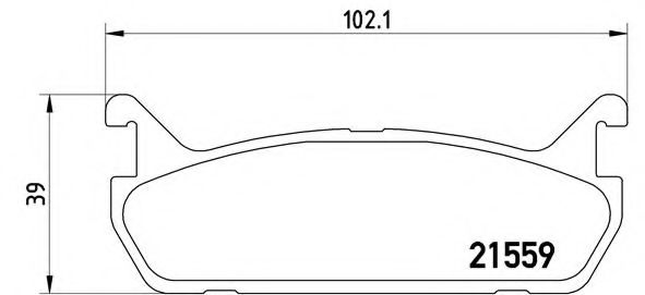 Imagine set placute frana,frana disc BREMBO P 49 015