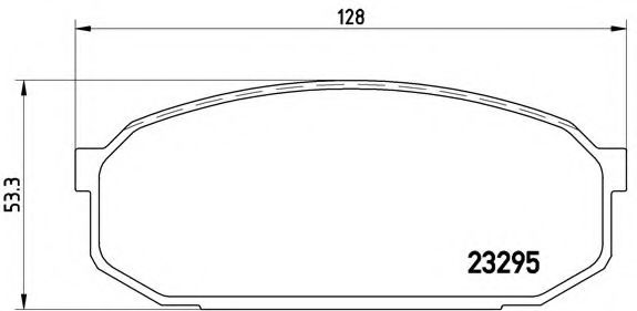 Imagine set placute frana,frana disc BREMBO P 49 022