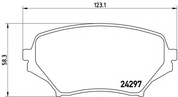 Imagine set placute frana,frana disc BREMBO P 49 043