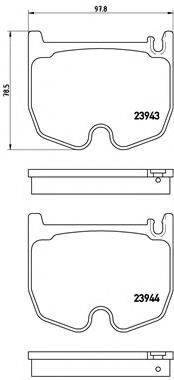 Imagine set placute frana,frana disc BREMBO P 50 062