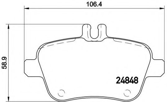 Imagine set placute frana,frana disc BREMBO P 50 091