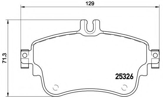 Imagine set placute frana,frana disc BREMBO P 50 094