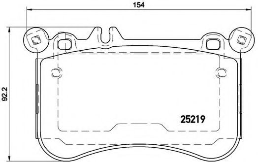 Imagine set placute frana,frana disc BREMBO P 50 098