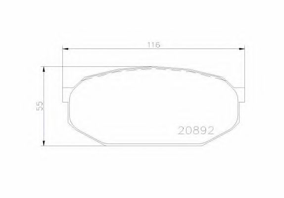 Imagine set placute frana,frana disc BREMBO P 54 005