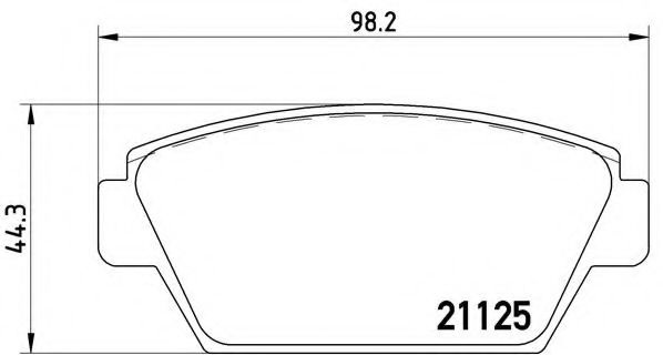 Imagine set placute frana,frana disc BREMBO P 54 010