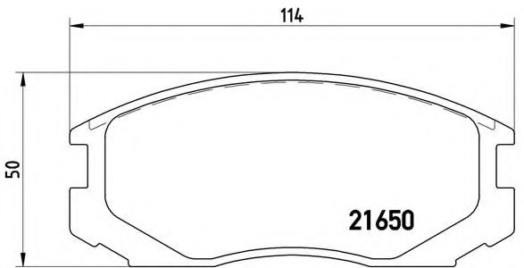 Imagine set placute frana,frana disc BREMBO P 54 015