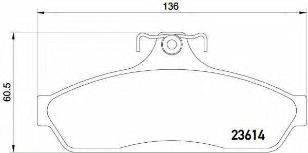 Imagine set placute frana,frana disc BREMBO P 54 054