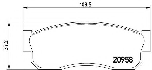 Imagine set placute frana,frana disc BREMBO P 56 011