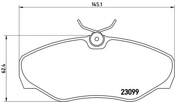 Imagine set placute frana,frana disc BREMBO P 56 061