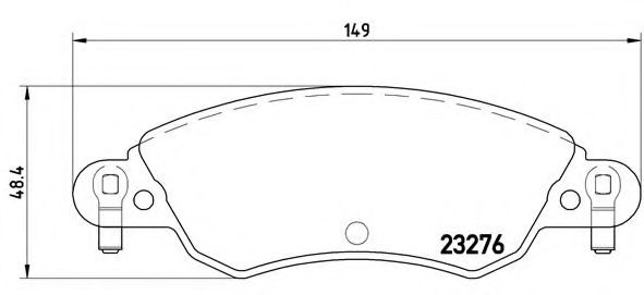 Imagine set placute frana,frana disc BREMBO P 61 070