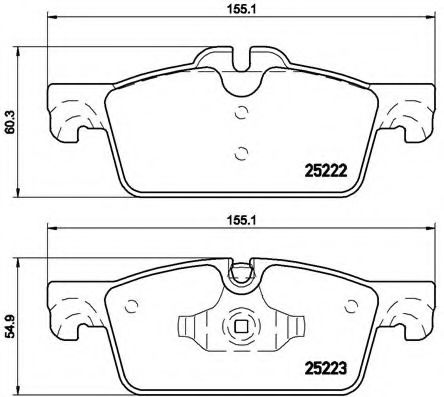 Imagine set placute frana,frana disc BREMBO P 61 112