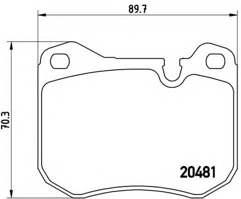 Imagine set placute frana,frana disc BREMBO P 65 002