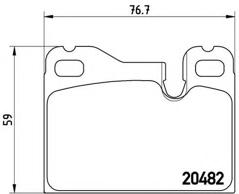 Imagine set placute frana,frana disc BREMBO P 65 003