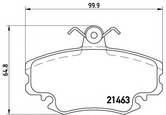 Imagine set placute frana,frana disc BREMBO P 68 038