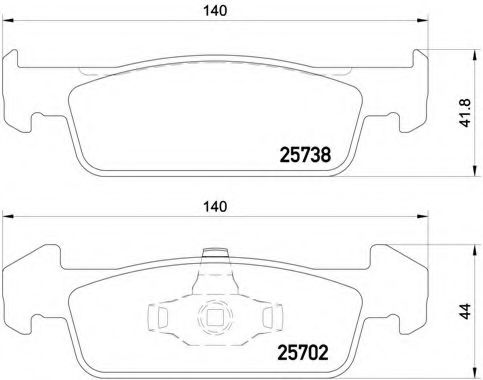 Imagine set placute frana,frana disc BREMBO P 68 060