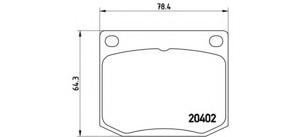 Imagine set placute frana,frana disc BREMBO P 71 002