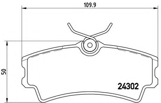 Imagine set placute frana,frana disc BREMBO P 72 001