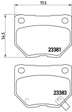 Imagine set placute frana,frana disc BREMBO P 78 016