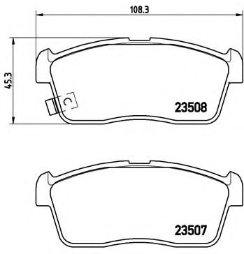 Imagine set placute frana,frana disc BREMBO P 79 020