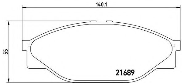 Imagine set placute frana,frana disc BREMBO P 83 023