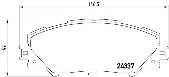 Imagine set placute frana,frana disc BREMBO P 83 071