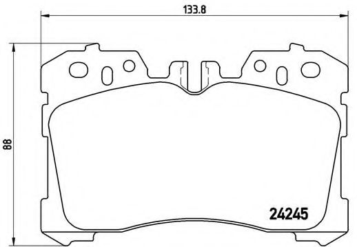 Imagine set placute frana,frana disc BREMBO P 83 075