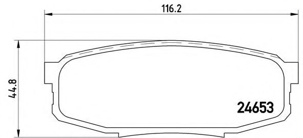 Imagine set placute frana,frana disc BREMBO P 83 098