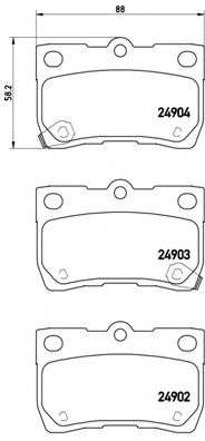 Imagine set placute frana,frana disc BREMBO P 83 113