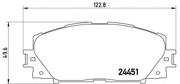 Imagine set placute frana,frana disc BREMBO P 83 141